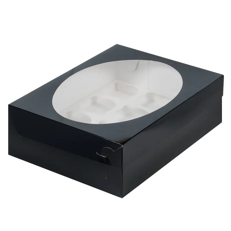 25 шт. Коробка для 12 капкейков маффинов кексов десертов торта сладостей