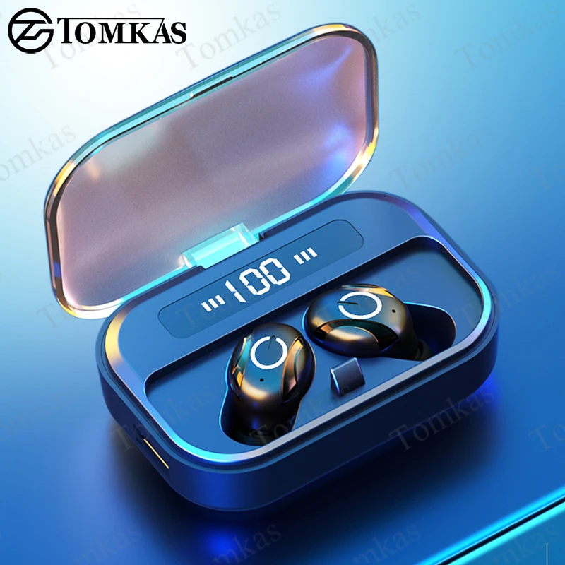 TWS HiFi стерео V5.0 наушники беспроводные Bluetooth гарнитуры водонепроницаемые с