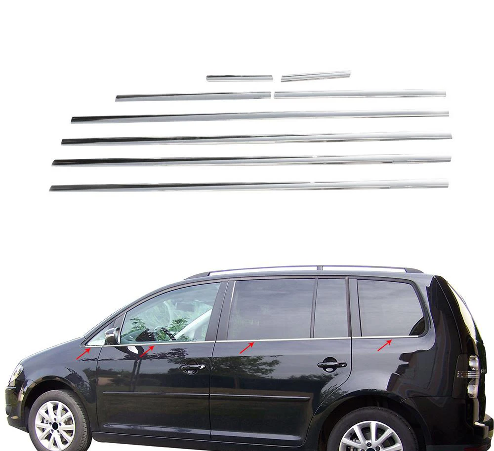 

VW Touran Chrome Window Frame Trim 8 Piece (2003-2010)