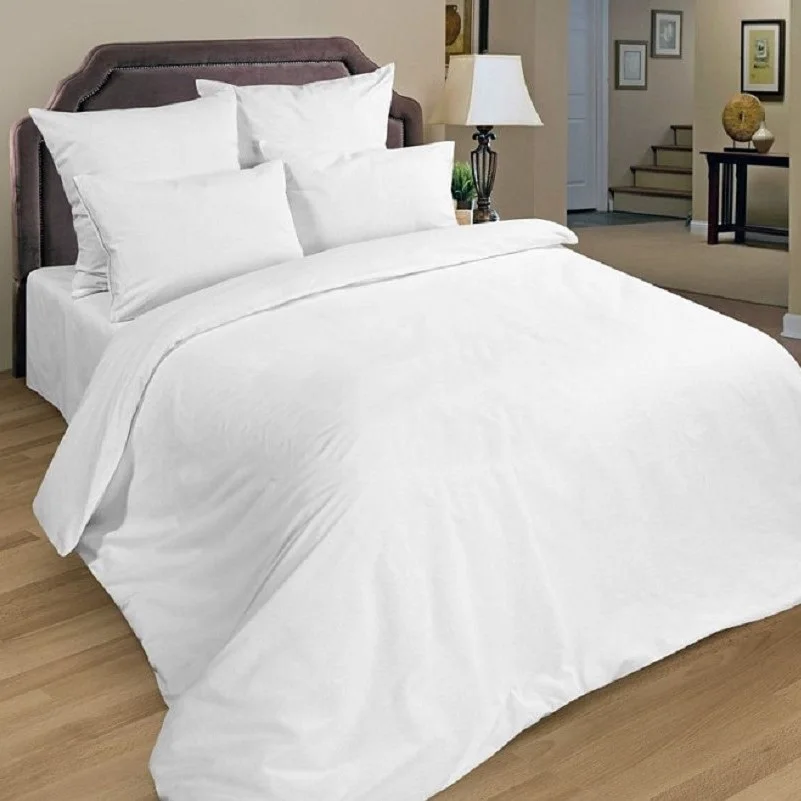 Комплект постельного белья &quotВелес&quot из Бязи Отбеленной белое однотонное
