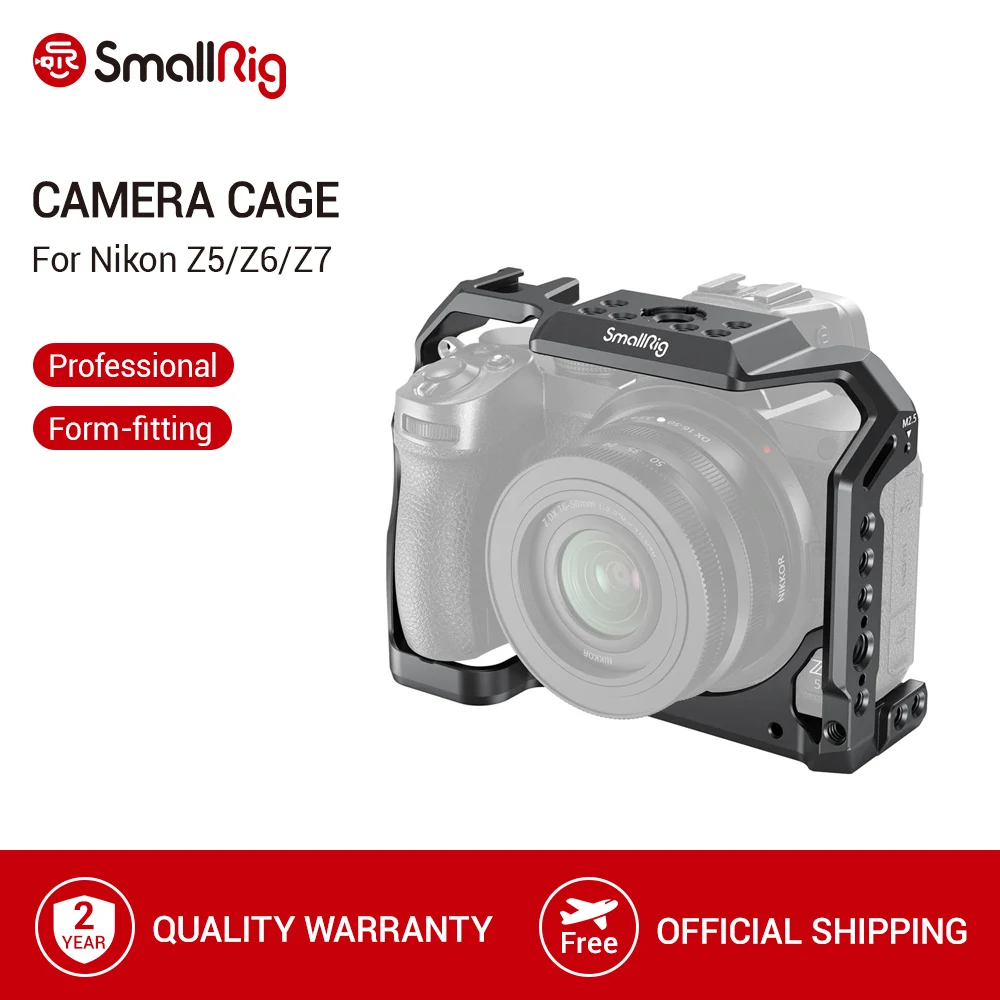 Клетка для камеры SmallRig Z5 Z6 Z7 Dslr Nikon Z5/Z6/Z7 с холодным башмаком рельсовая клетка