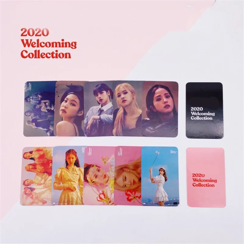 

KPOP 5/16 PCS/SET Welcoming Collection Double Sides LOMO Cards Postcards Photocards Jisoo Lisa Jennie Rose Fans Collection c134