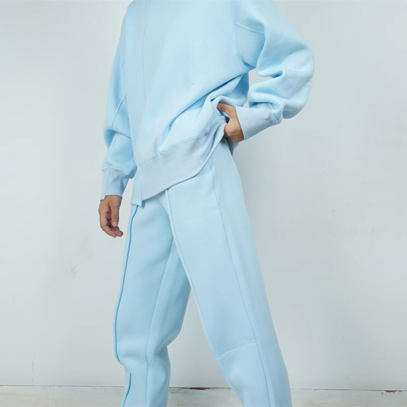 Высококачественные женские модные теплые спортивные костюмы толстовки с