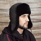 Ушанка-бомбер МНОГО МЕХА БЗ-096 из меха овчины и замши
