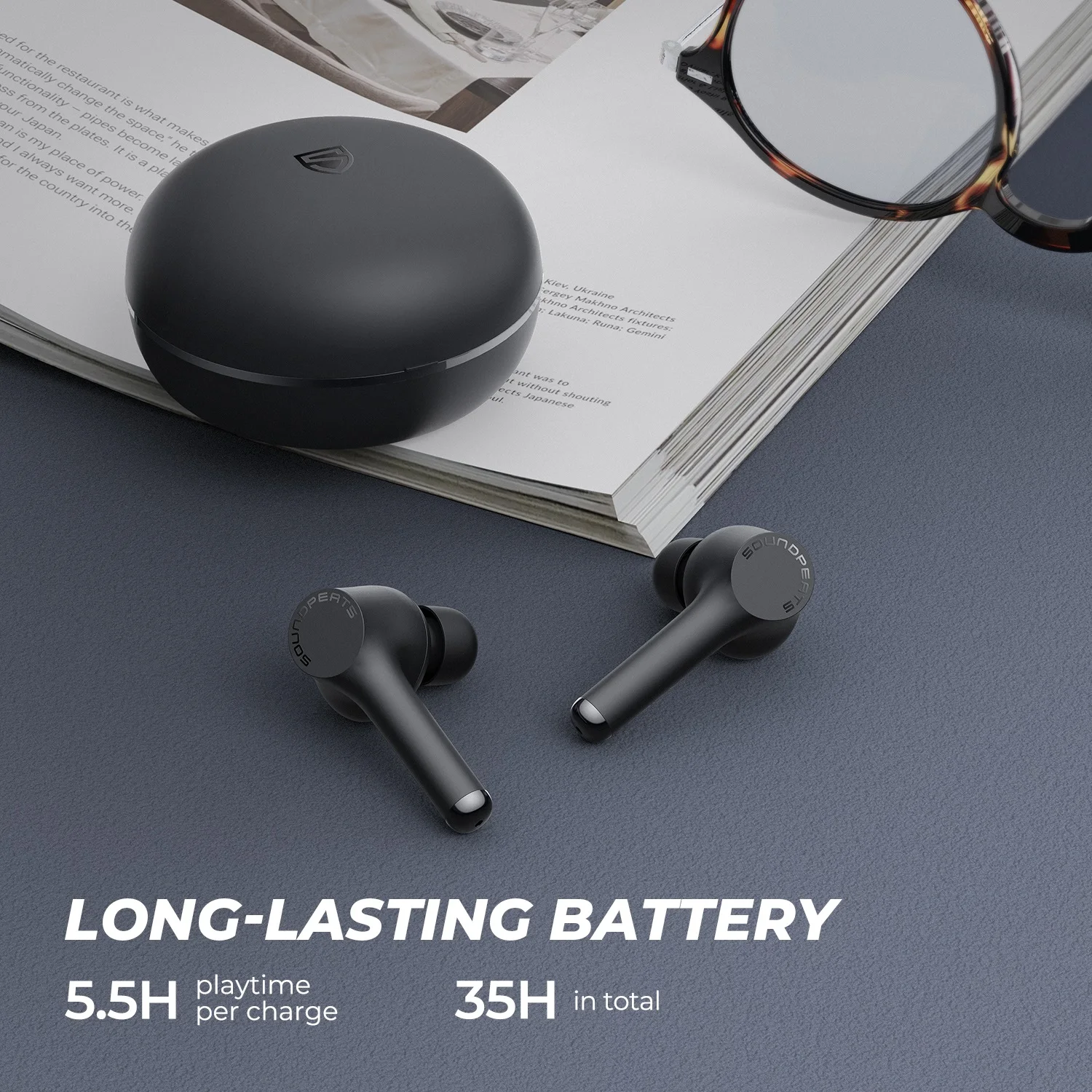Наушники SoundPEATS TWS Mac JL6973D беспроводные вставные Bluetooth 5.0 Type C d.10мм | Электроника