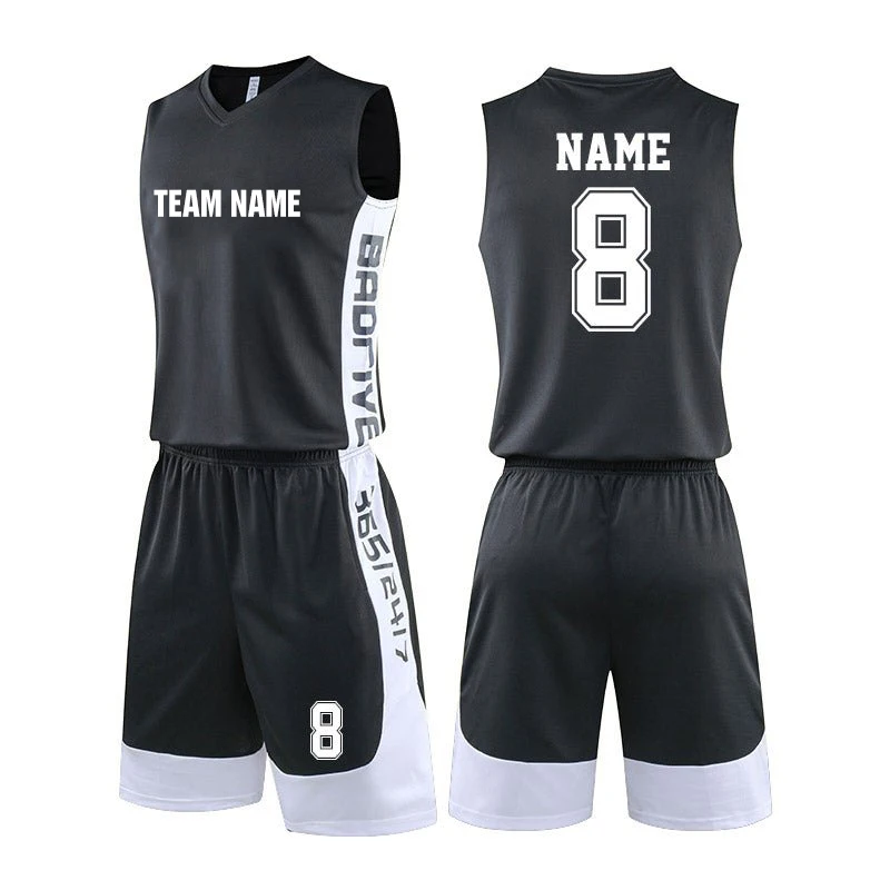 

High Quality Unisex Custom basketball uniform Customized Team Basketball Jersey tops shorts sets Jerseys L-5XL