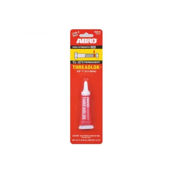 Фиксатор резьбы красный сильный 6 мл ABRO США TL-371-R | Автомобили и мотоциклы