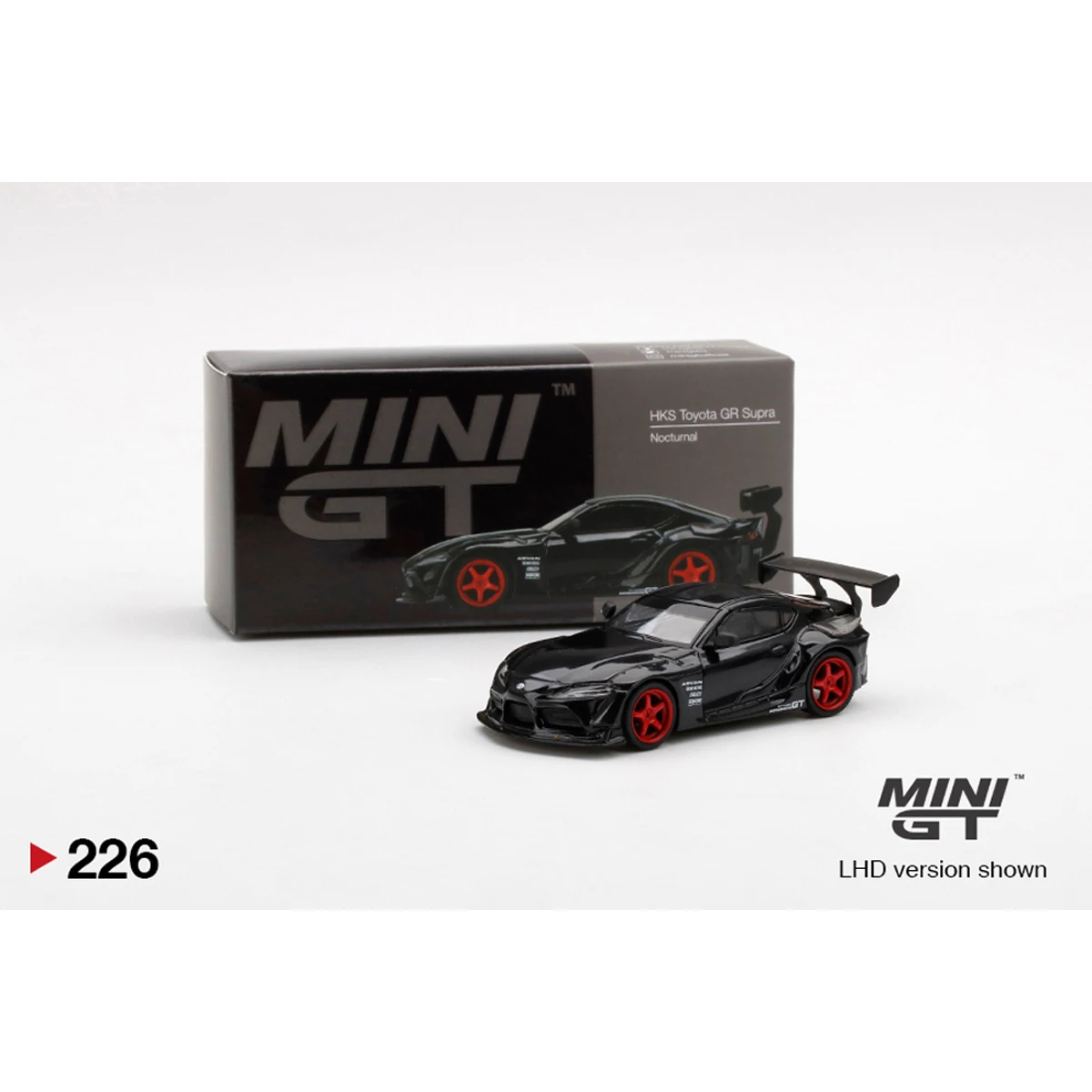

Ночной металлический чехол для Toyota G, модель JDM 1:64 HKS, уличные дрифтерные автомобили, высокое качество, черный, красный