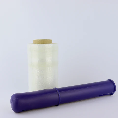Стрейч пленка для обмотки руля для автосервиса (размер 11,25 см х 150 м) и пластиковая втулка