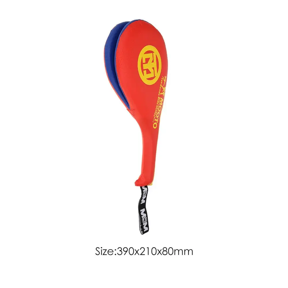 Adult Red 1pcs Taekwondo Foot Target Double Kick Pad Durable Foot Target Boxing Sanda Training Hand Kick Pad Punching Bag For Adult Kids - Цвет: Adult Red