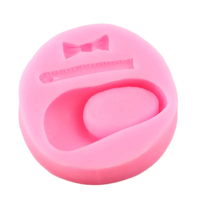 

Cute Baby Shoes Bow Silicone Mold Baby Party Fondant Cupcake Topper Molds Cake Decorating Tools Candy Chocolate Gumpaste Moulds