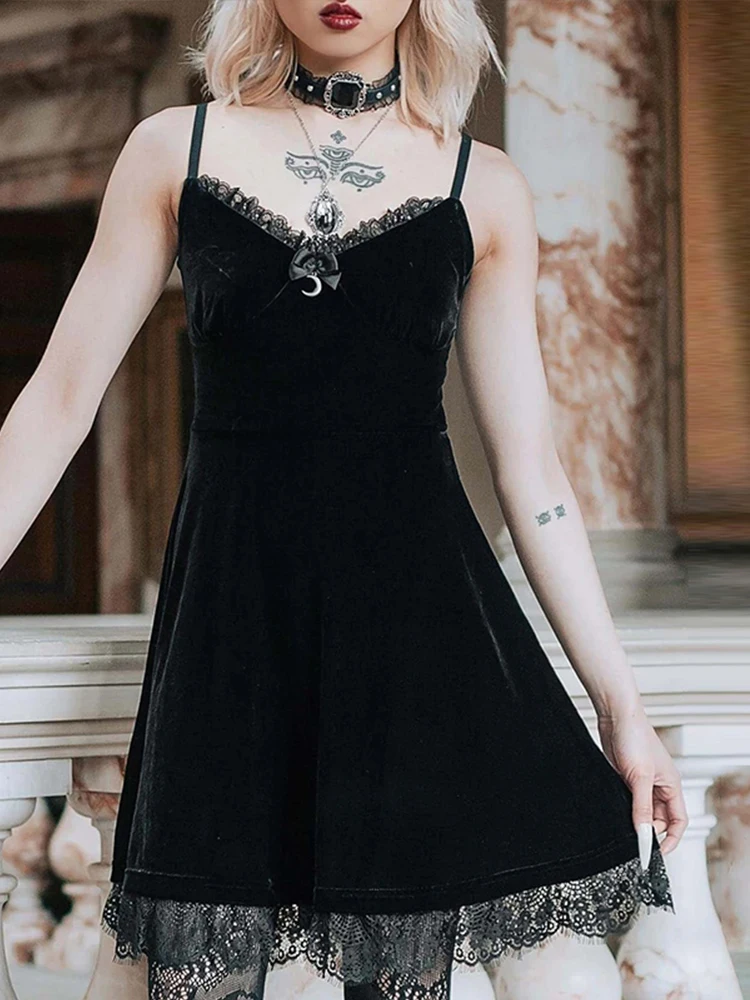 Женское бархатное платье в стиле ретро InsDoit зеленое или черное платье-трапеция с