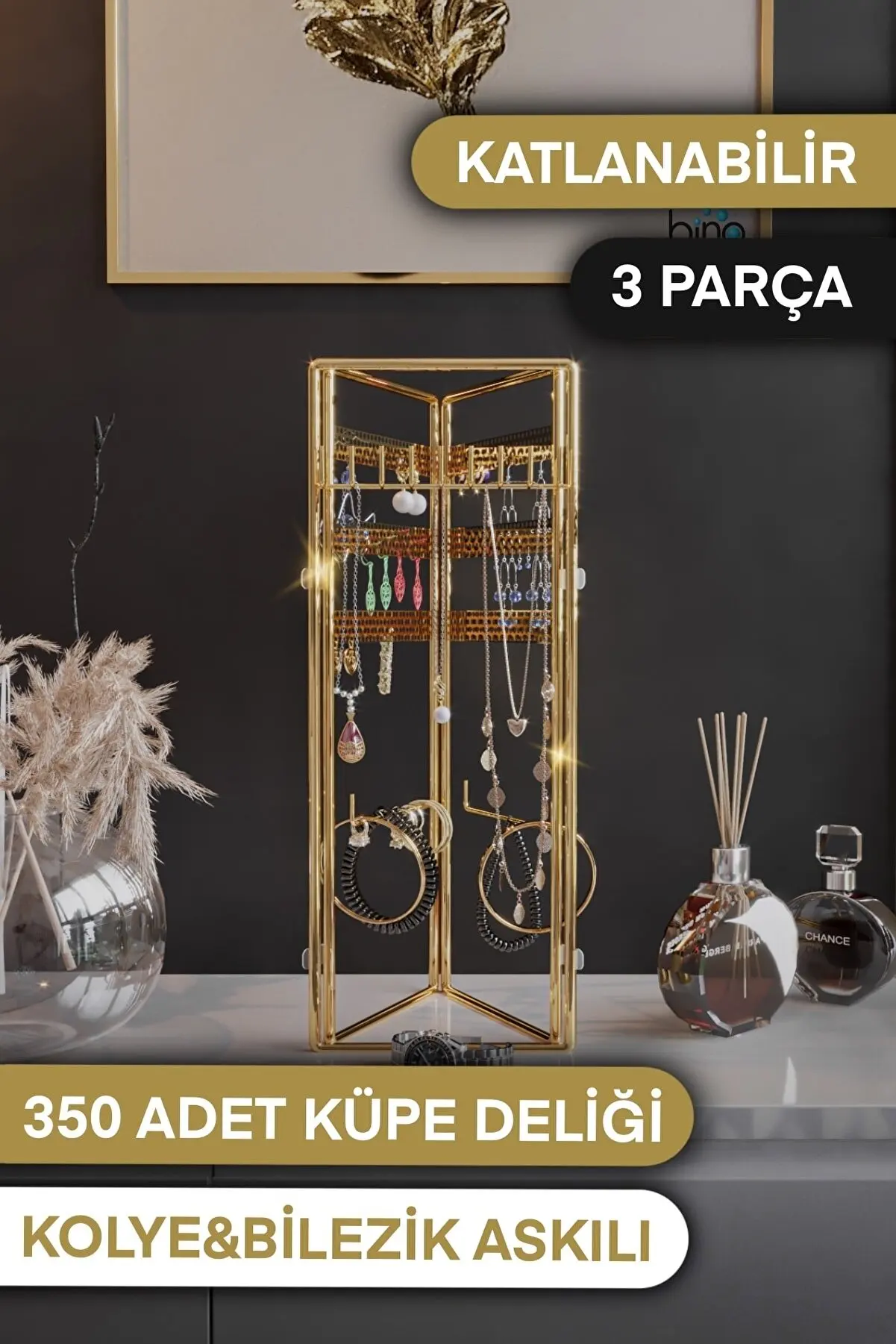 Jewelry Organizer Storage Box Travel Case Portable Earring Ring Bangle Accessory Holder Multifunctional Gold Metal Gift Turkey