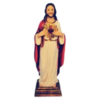 zayton jesus statue sacred heart figure resin sculpture savior figurine catholic christian religious gift home chapel decoration