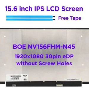 original 15 6 inch laptop lcd screen nv156fhm n45 nv156fhm n45 led matrix display replacement ips panel fhd 1920x1080 30pins edp free global shipping