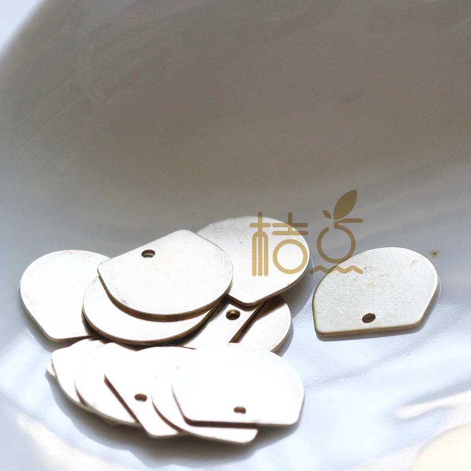 20 штук НЕОБРАБОТАННАЯ латунь неправильное очарование-Геометрия-14x13 мм (4415C-Q-46)