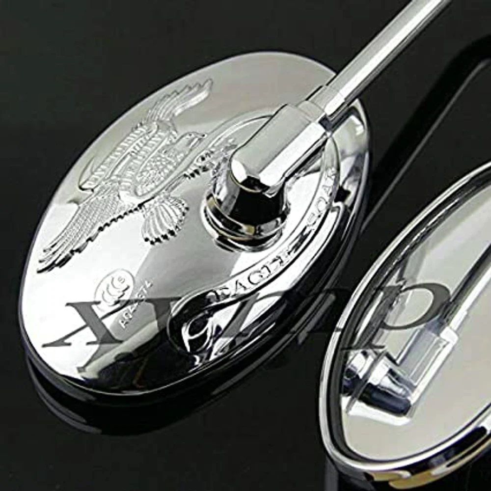 Боковое зеркало заднего вида Хром Орел Мотоцикл Крейсер велосипед для Honda Rebel CA125