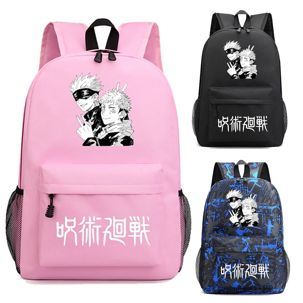 

Anime Jujutsu Kaisen Print Backpack School Student Travel Bag