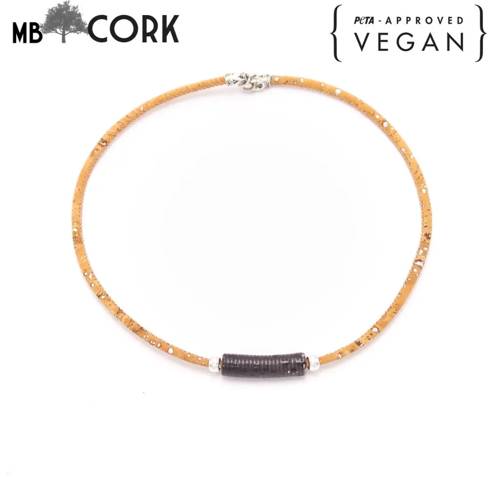 Натуральная пробка сделанная крашеная керамика труба для женщин ожерелье Винтаж