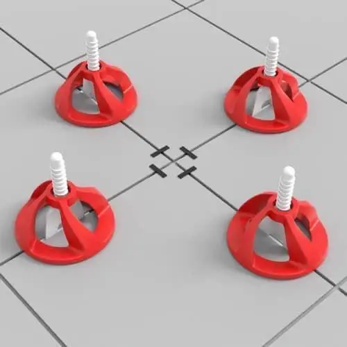 

350Pcs Flat Ceramic Floor-Wall Construction Tools Reusable Tile Leveling System , Leveling System For Ceramic Tile
