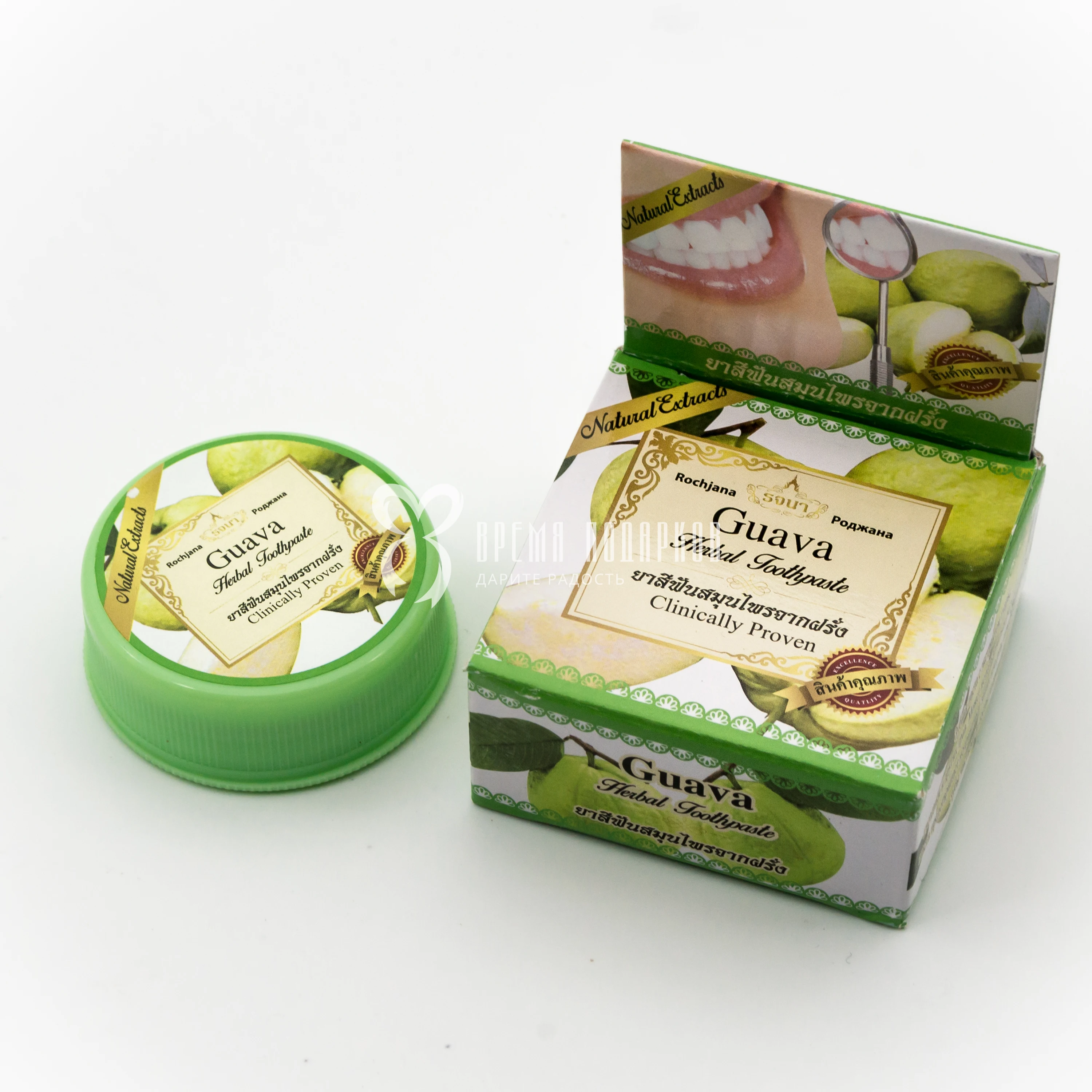 Whitening toothpaste rochjana foam breathing care beauty and gum health beautiful smile Thailand 30g | Toothpaste