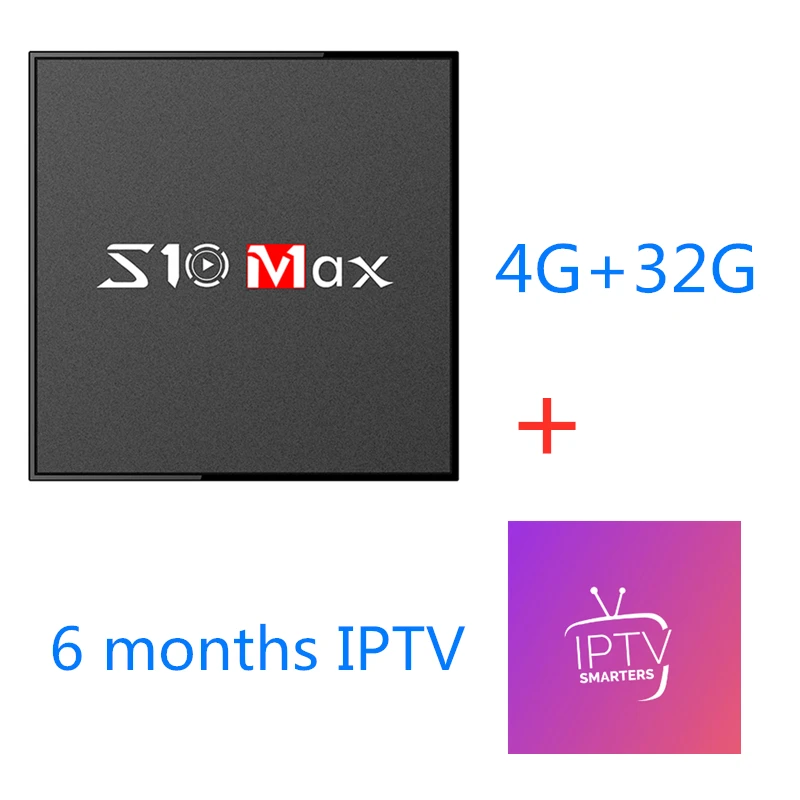 S10 max Android 9,0 tv Box Amlogic S905X2 4 Гб 64 Гб 1080P 4K 2,4+ 5g wifi Google Store Netflix Youtube 4 ГБ 32 ГБ телеприставка IP tv