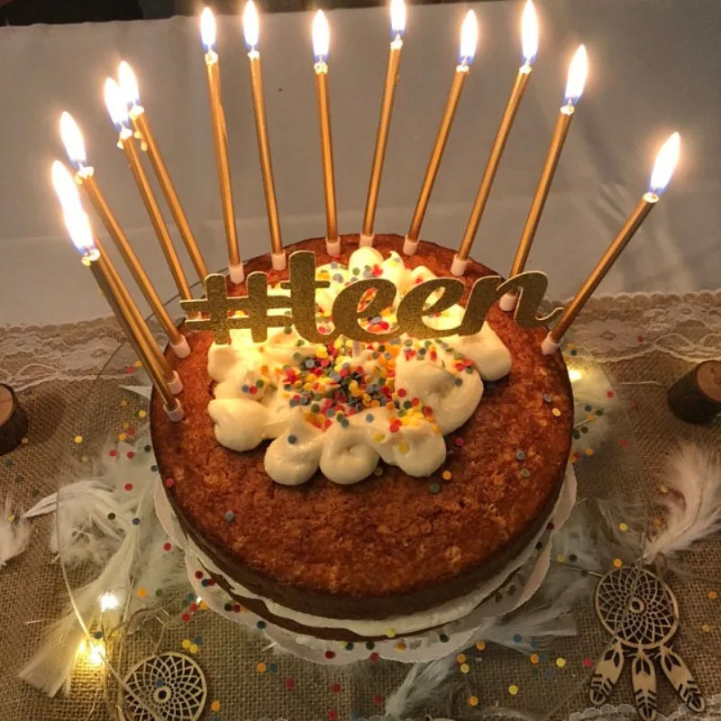 Персонализированный Хэштег топпер для торта 13 топперов на 13-й день рождения