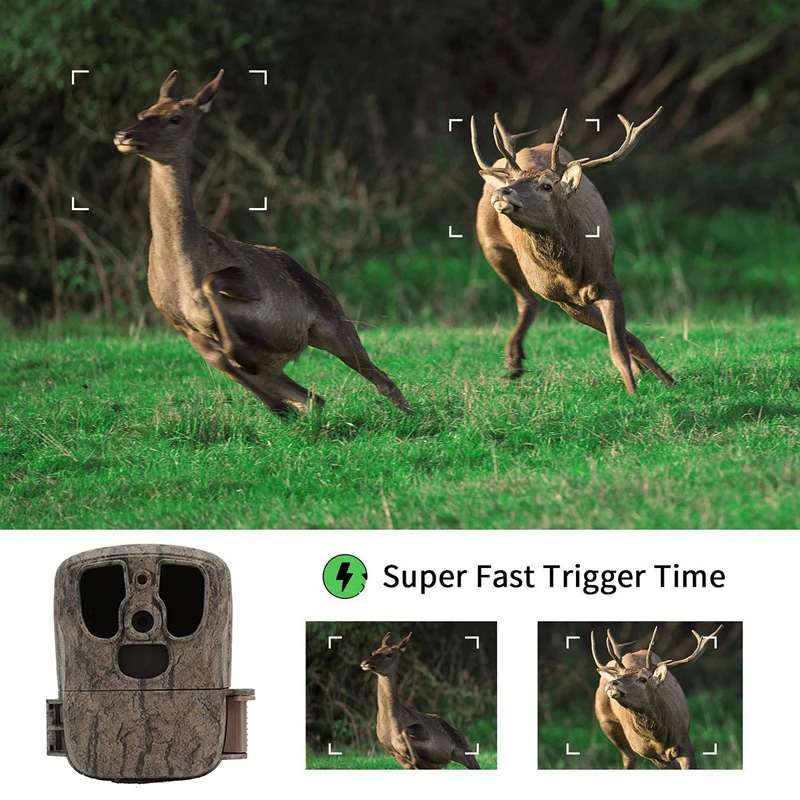 Охотничья камера S300 20 Мп с пассивным ИК ночным видением водонепроницаемая 1080P для