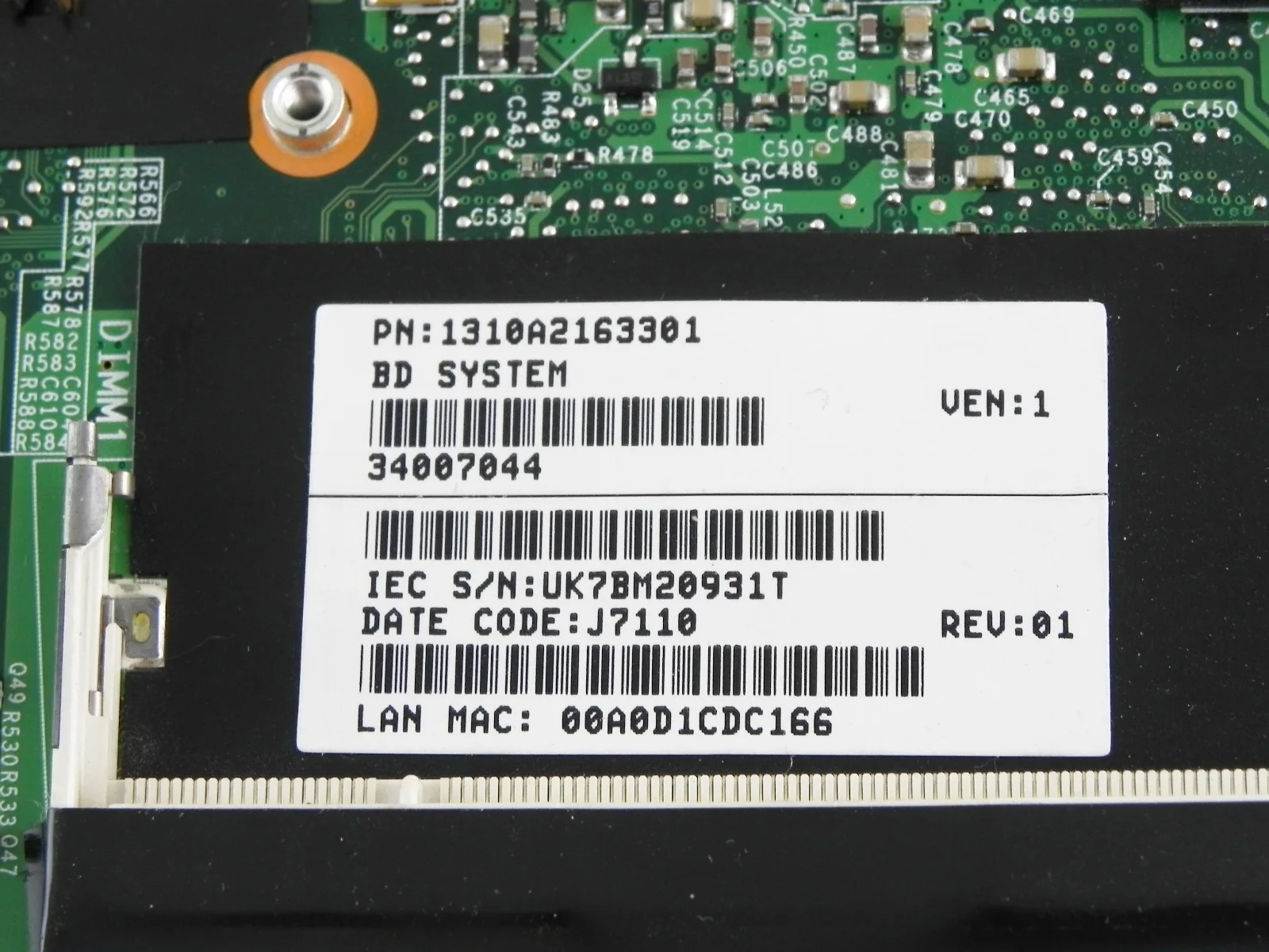 Fujitsu Siemens Esprimo Mobile U9200 S11D 12&quot материнская плата не рабочая 1310A2163301 | Компьютеры и