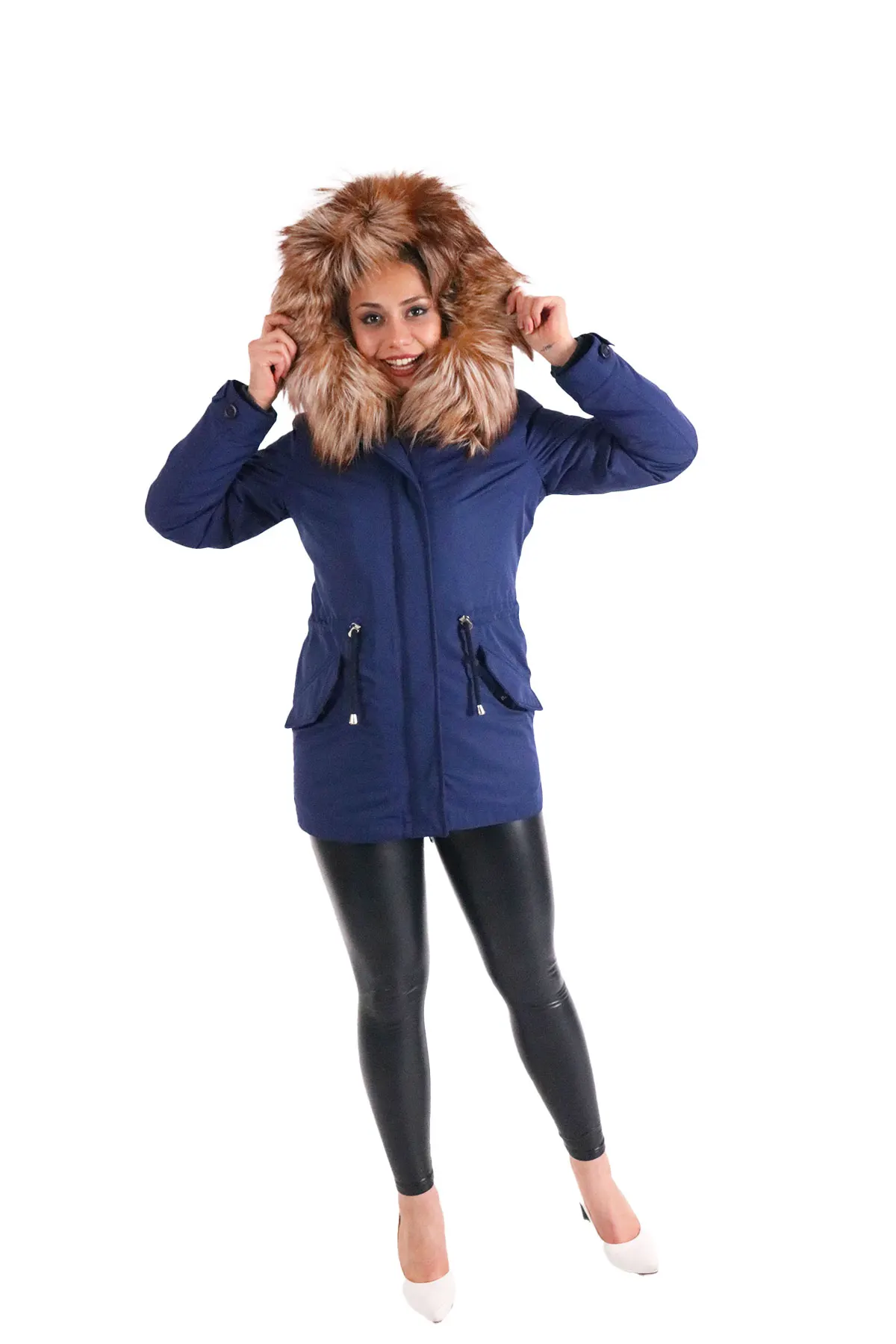 Fashion winter warm leather COAT natural fox fur real fox fur winter thick warm coat 2021 Turkish Fashion