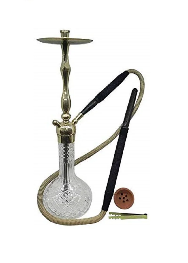 Роскошный кальян корпус и поднос из чистой латуни полный набор кальяна со