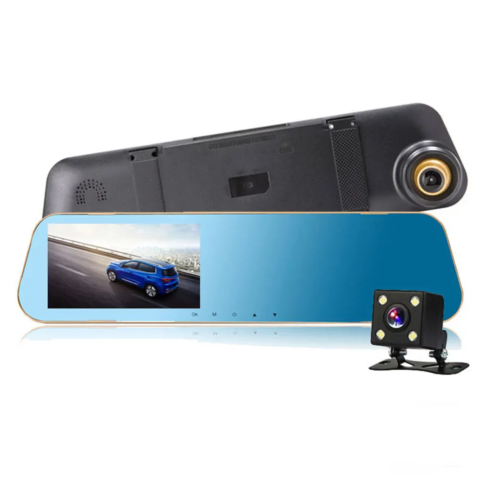 Rearview Mirror Car Driving Recorder 1080P Full HD LED Night Vision DVR Registrar Motion Detection Dash Cam Auto Camera | Автомобили и