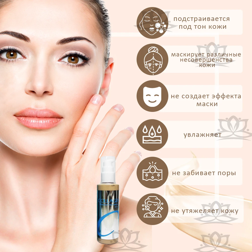 Увлажняющий тональный крем с коллагеном Enough Collagen Moisture Foundation SPF 15. ОРИГИНАЛ 100%.