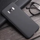 Силиконовый черный чехол для Самсунг s6 s7 s8 s9 s10 s20 plus