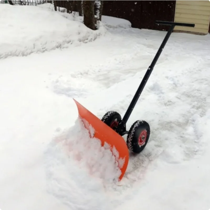 Лопата для уборки снега на колесах