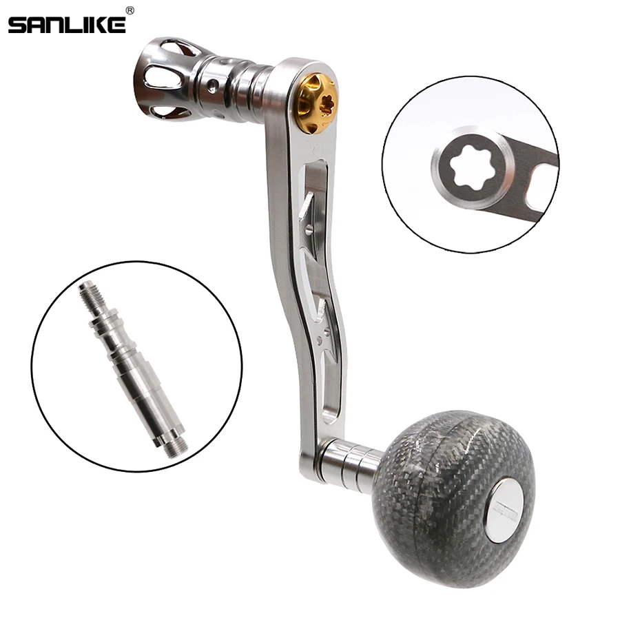 Рыболовные аксессуары SANLIKE ручка для спиннинга из углеродного волокна подходит