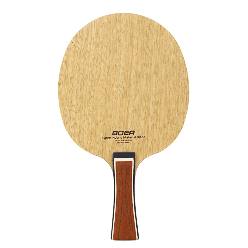 

1 Pc BOER Table Tennis Paddle Shakehand/ Penhold Ping Pong Bat Racket 5 Layers Durable Bottom plate Without Rubber