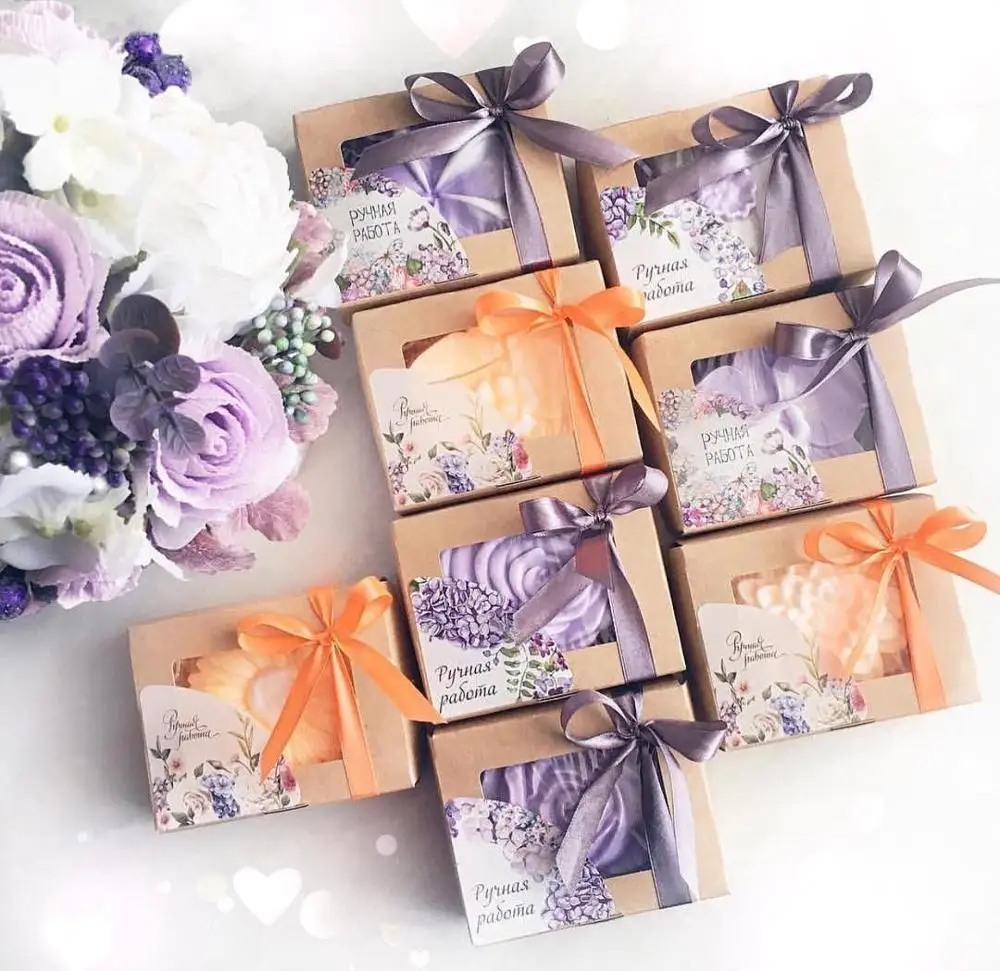5 шт/ лот. Ecotabox cardboard box упаковка для выпечки фотобокс шкатулка украшений Коробка