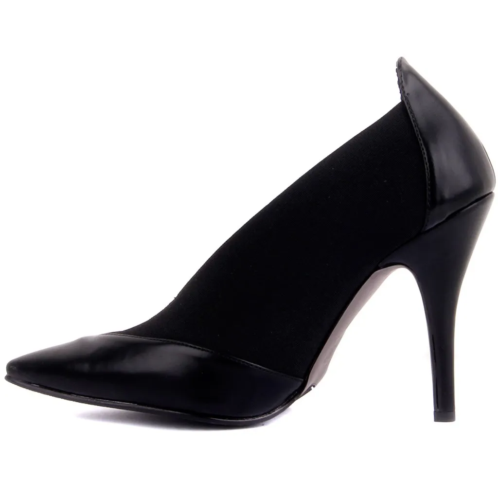 Guja-черные женские туфли на высоком каблуке | Обувь