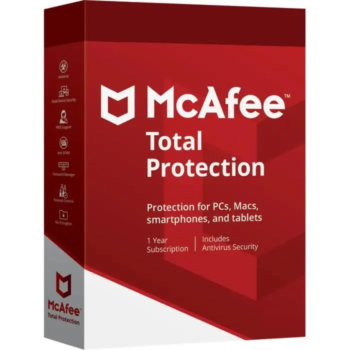 

McAfee 5 years Totale Protection - 2021/2026 - 1 appareils - livraison rapide 5 Minute - 15 Chifres