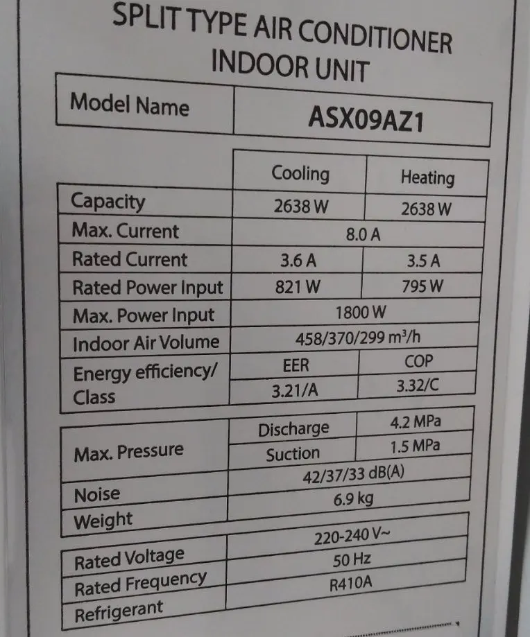Air conditioning Axioma asx09az1/asb09az1 | Conditioners