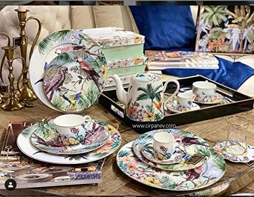 

LuckyArt Gardens of Babylon Bone Teapot
