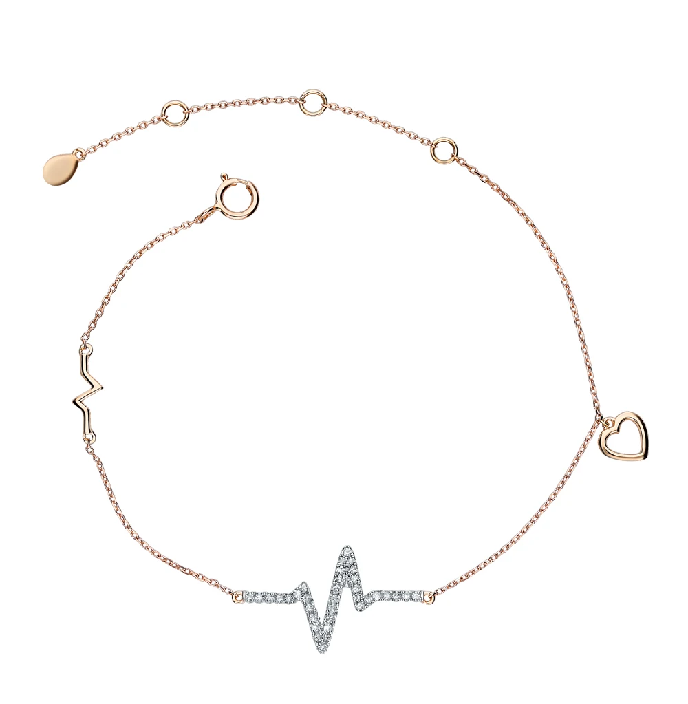 Gold bracelet with diamonds sunlight | Украшения и аксессуары