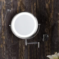 wall mounted makeup mirror bath double sided 7 1x5x magnification beauty mirror adjustable round type bathroom cosmetic mirror