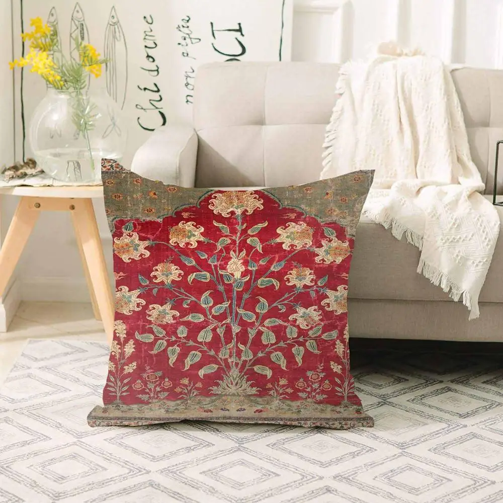 Еще красный зеленый желтый пуфик платье с цветочным узором и 3d принтом диван