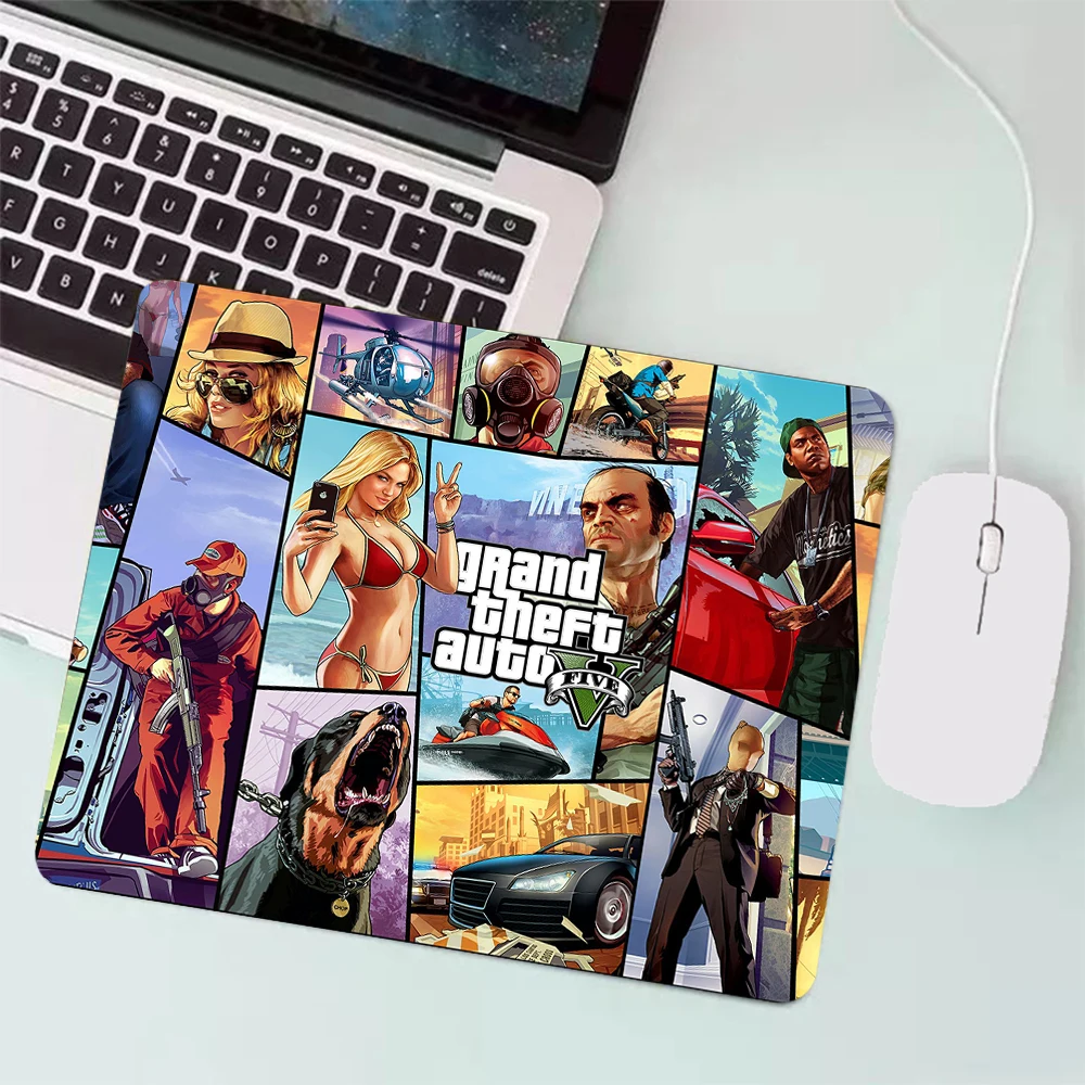 Маленький игровой коврик для мыши GTA 5 компьютерный клавиатуры и офисный XXL