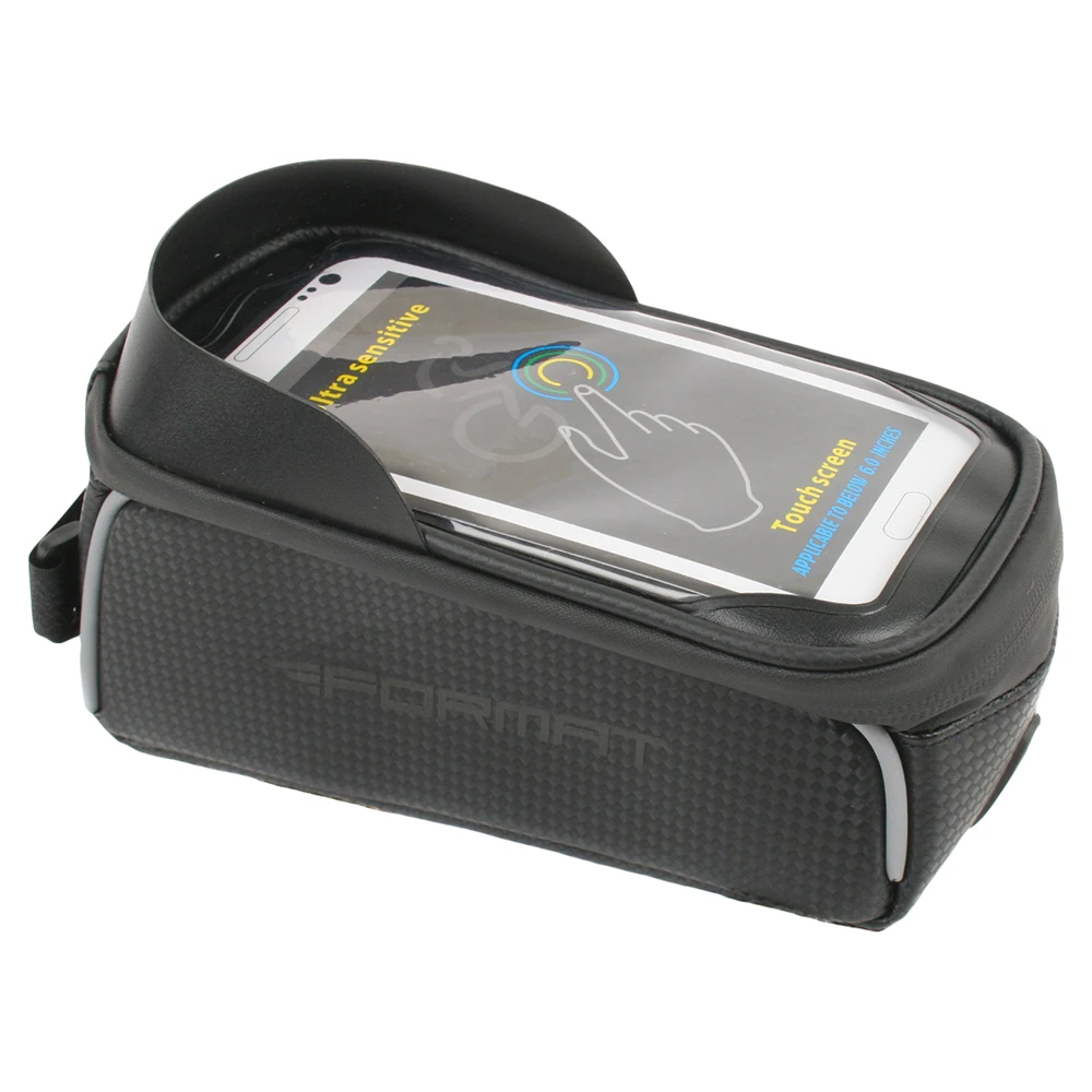 Велосумка FORMAT RB 017 1BK с чехлом под телефон|Сумки и корзины для велосипеда| |