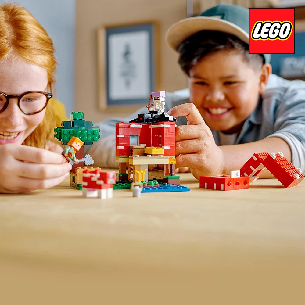 Конструктор LEGO Minecraft грибковый дом 21179 оригинал для детей Новая игрушка день