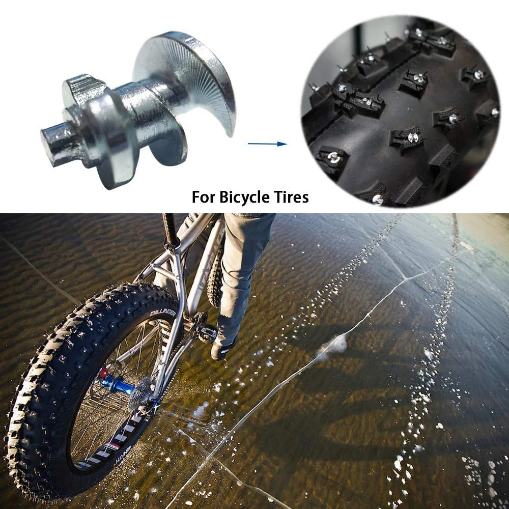 42pcs Shoes Spikes Track &amp Cross Country Studs Tyre for Bicycle Boots Motorbik car snow studs fatbike Screw in | Автомобили и