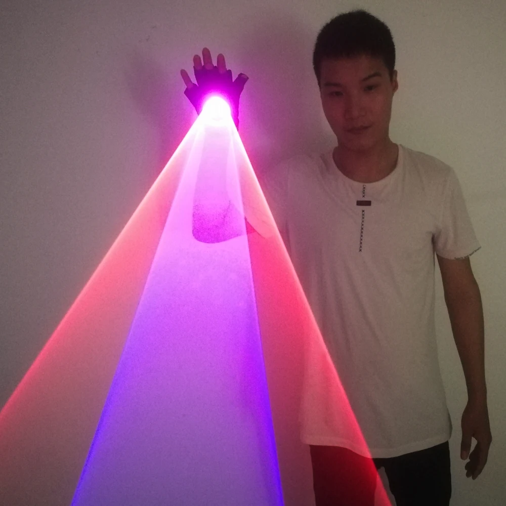 Синие зеленые красные лазерные перчатки для DJ танцевального клуба настоящий